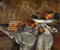 Compotier y plato de galletas Paul Cezanne
